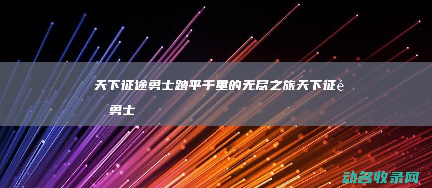 天下征途 勇士踏平千里的无尽之旅 (天下征途勇士技能加点)